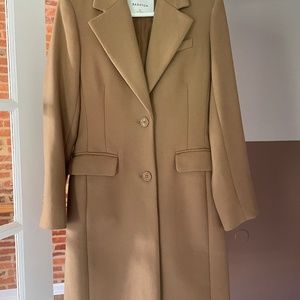 Babaton Single Breasted Wool Coat XS